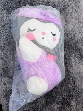 Plush KUROMI  Character Stuffed Animal - Lavender & White